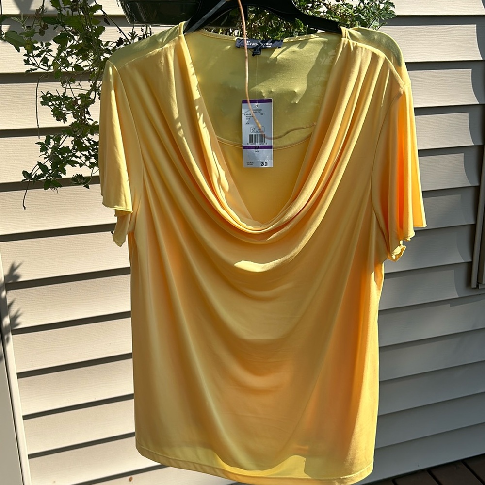 Golden Yellow top from Evan Picone - 2X